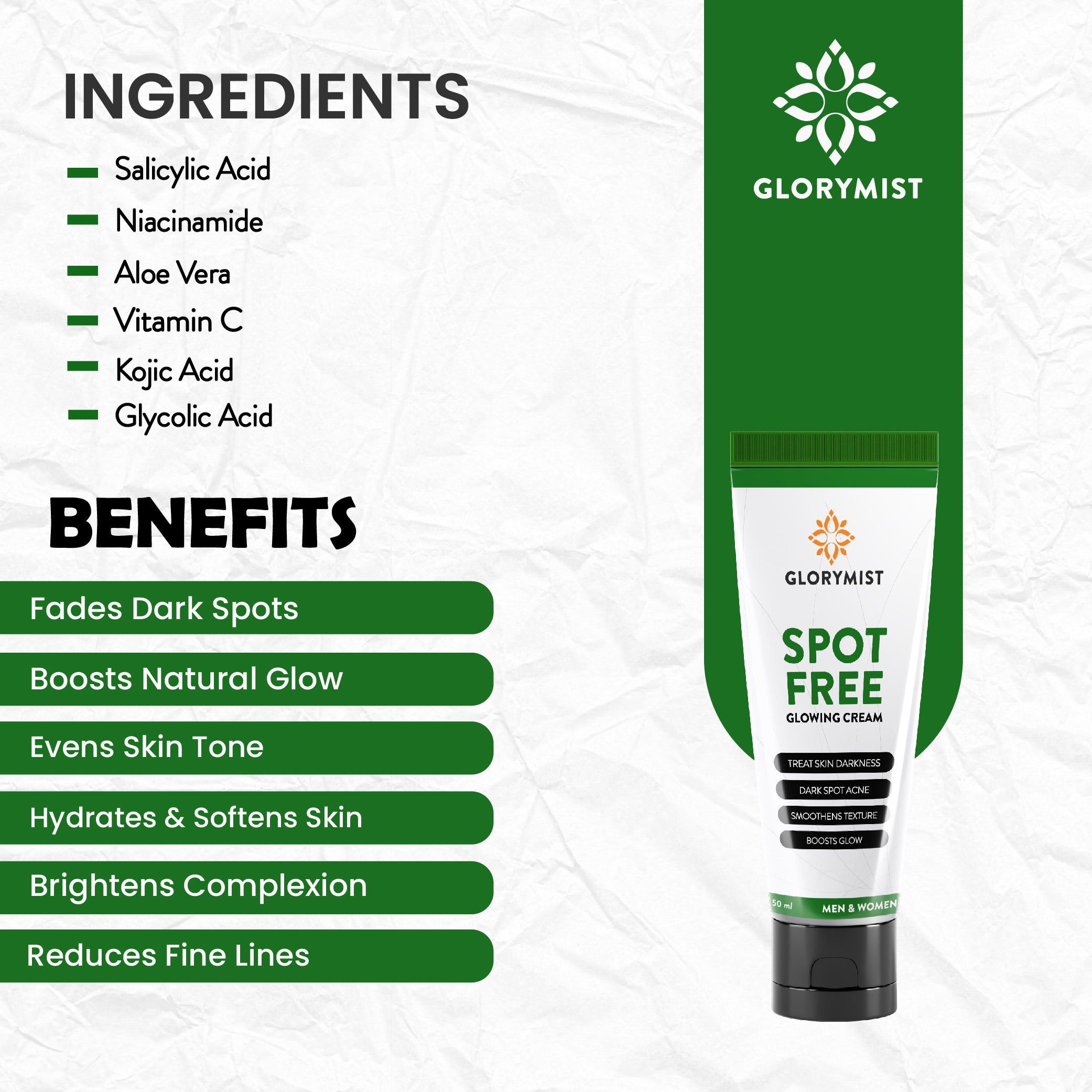 ✨ Glory Mist Spot-Free Glowing Cream