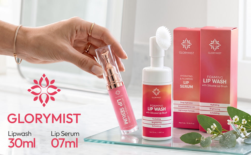 Glorymist Lip Wash + Lip Serum l Hydrate + Glow Lip Duo