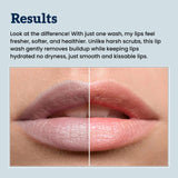 GloryMist Lip Wash and Lip Brush Set – Foaming Lip Cleanser for Brightening