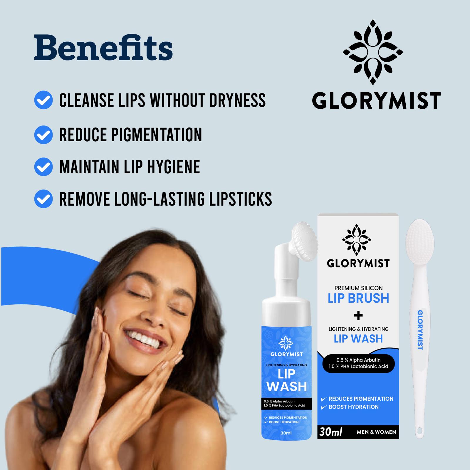 Benefits of using GloryMist Lip Wash and Brush