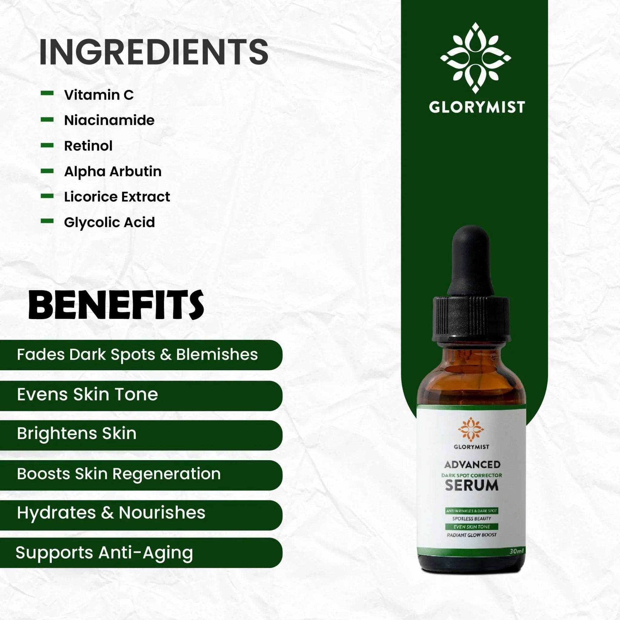 Advance Dark Spot Corrector Serum 💧 - Glory Mist