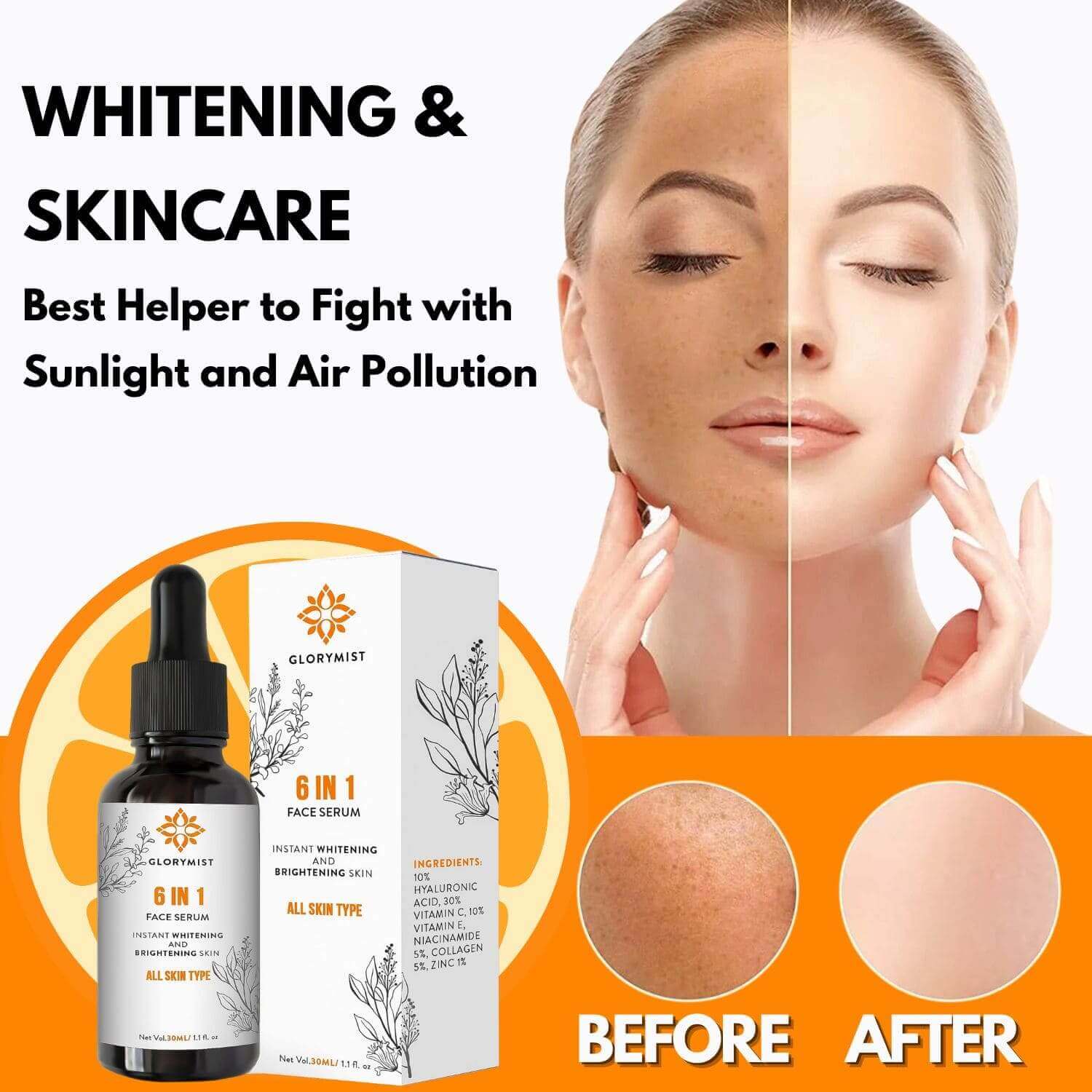 best face serum for brightening and anti aging - best face serum for brightening skin - best permanent skin whitening serum