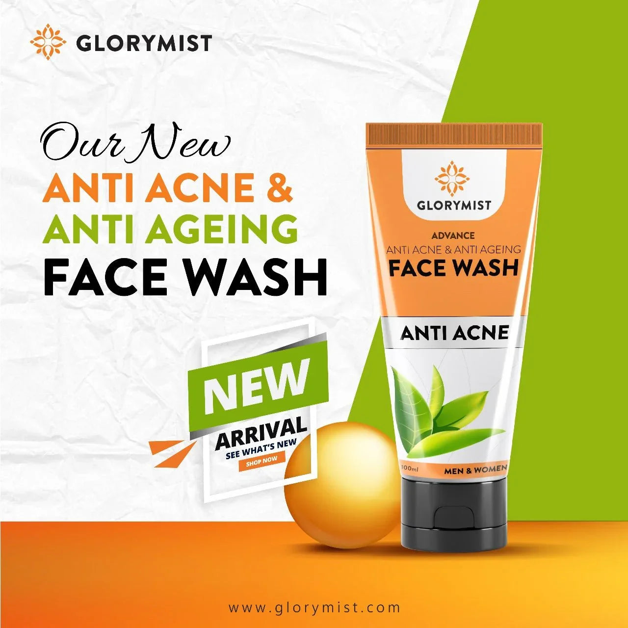 🌿 Glory Mist Anti-Acne Face Wash - Glory Mist