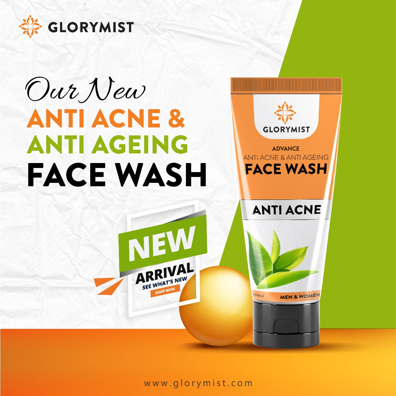 🌿 Glory Mist Anti-Acne Face Wash