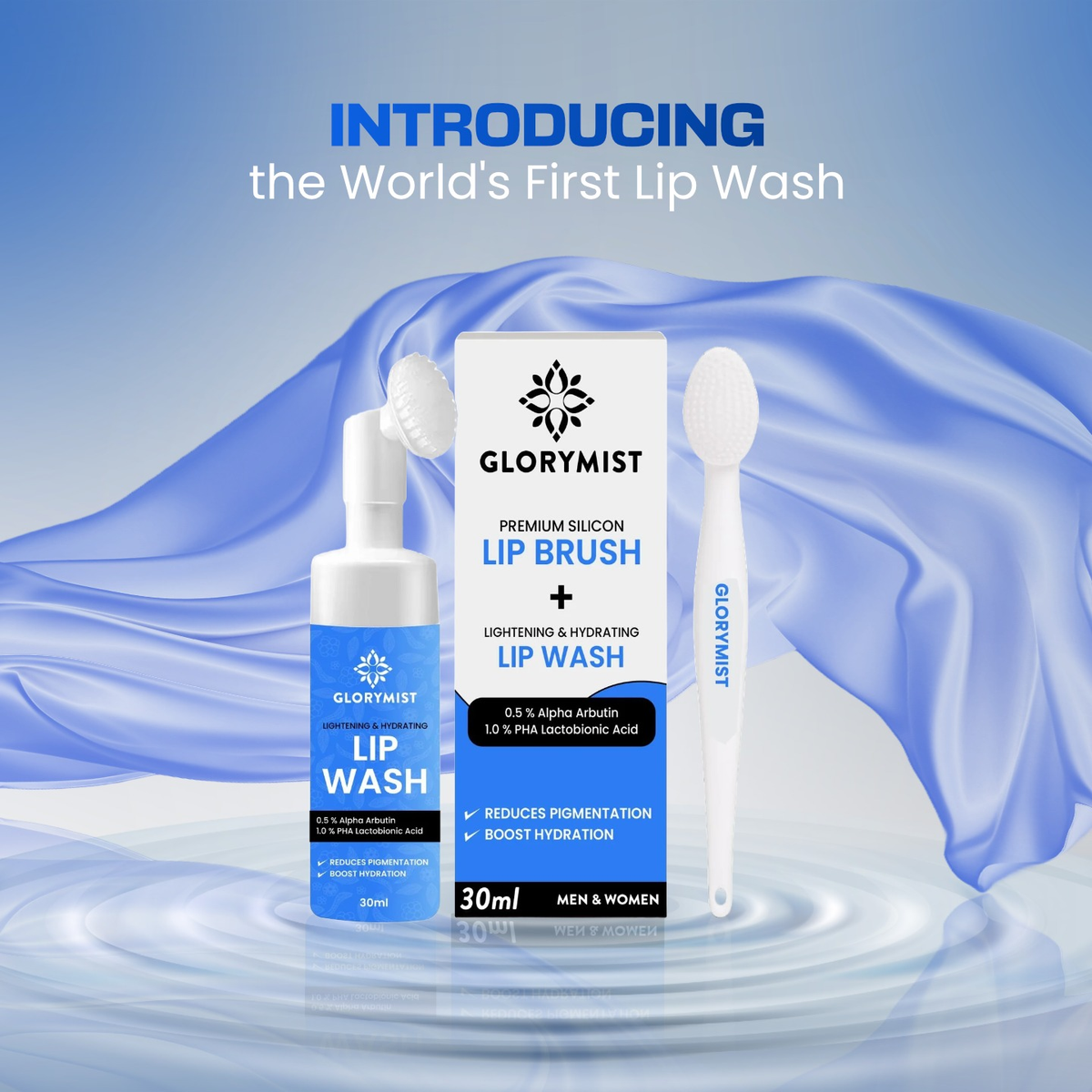 Premium Silicone LIP Brush and LIP wash